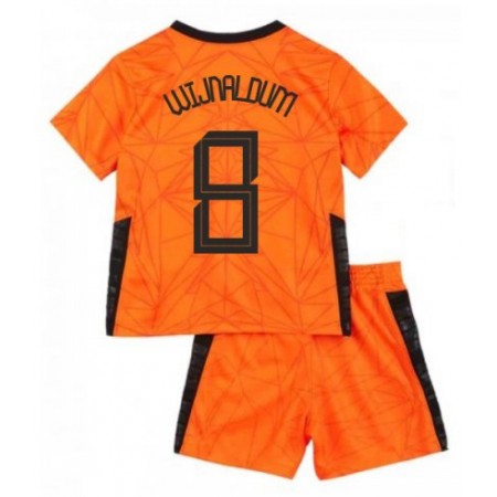 Fußballtrikots Niederlande Georginio Wijnaldum 8 Kinder Heimtrikotsatz Euro 2020